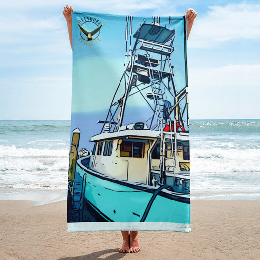 Montauk Marina Beach Towel